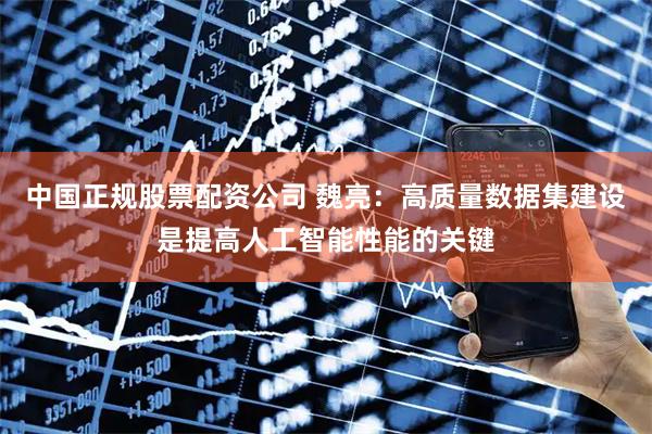 中国正规股票配资公司 魏亮：高质量数据集建设是提高人工智能性能的关键