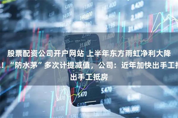 股票配资公司开户网站 上半年东方雨虹净利大降4成!“防水茅”多次计提减值,公司:近年加快出手工抵房